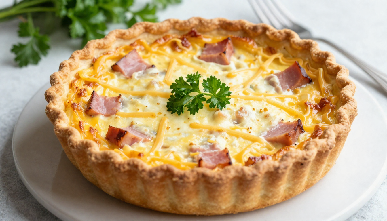 ham and cheese quiche