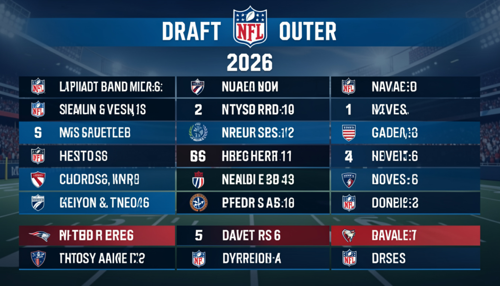 nfl draft order 2026